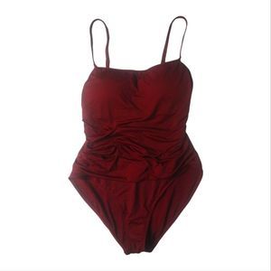 La Blanca Swimsuit Red Size 16 NWT Island Goddess Lingerie One Piece Swimsuit